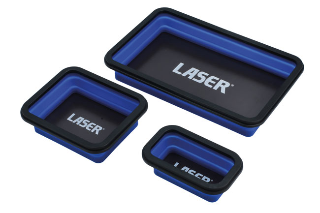 Laser Tools 8755 Magnetic Parts Tray Set 3pc
