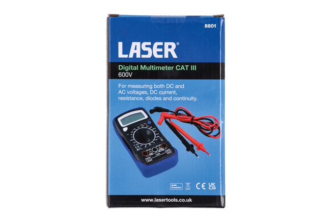 Laser Tools 8801 Digital Multimeter CAT III - 600V