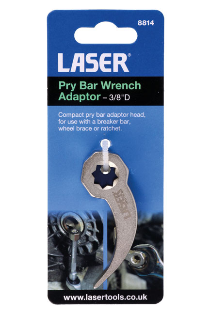 Laser Tools 8814 Pry Bar Wrench Adaptor 3/8"D