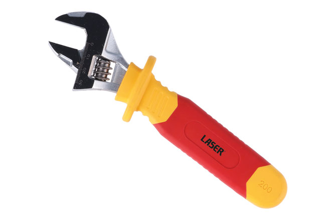 Laser Tools 8890 VDE Insulated Adjustable Wrench 200mm