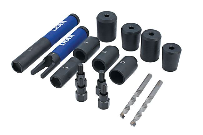 Laser Tools 8912 Locking Wheel Nut Removal Kit - Lug Driller