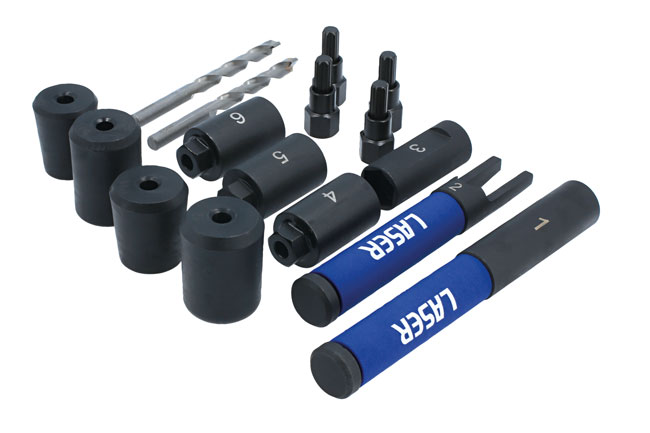 Laser Tools 8912 Locking Wheel Nut Removal Kit - Lug Driller