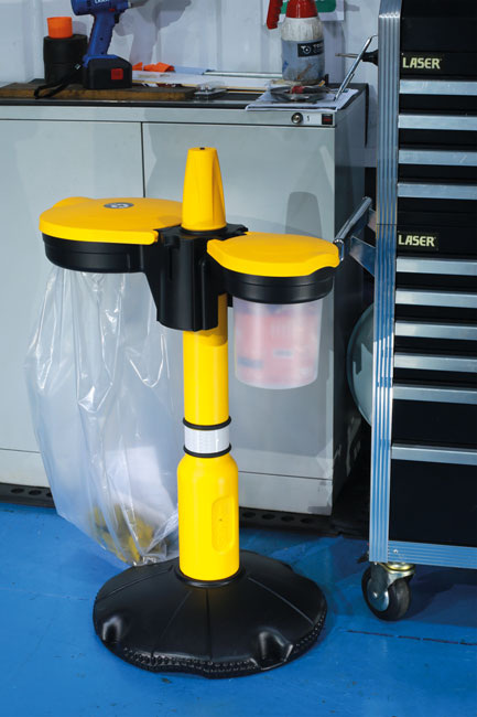 Laser Tools 8937 Skipper Waste Management Station - Single Post (no barrier)