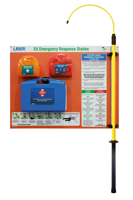 Laser Tools 8969 EV Emergency Response Station c/w, Electric Burns Kit, First Aid Kit, Battery Spill Response Kit