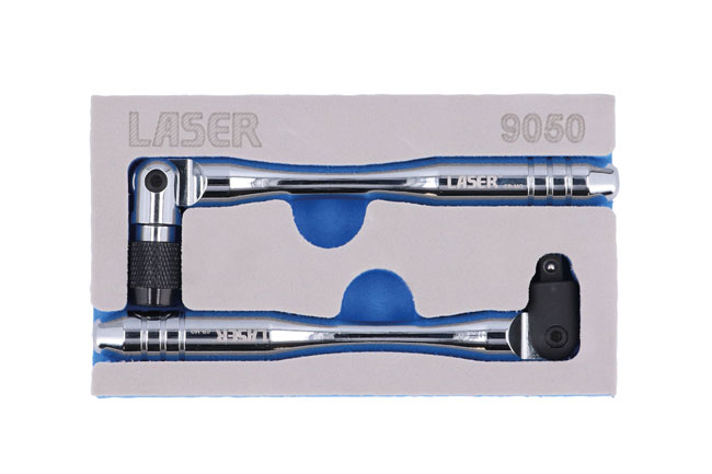 Laser Tools 9050 Flexible Wrench Set 1/4"D 2pc