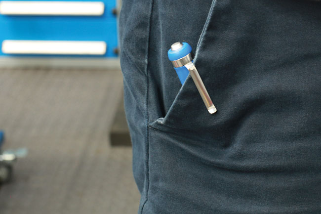 Laser Tools 9201 Mini Pry Bar Set with Go Thru Handles & Pocket Clips - 2pc - 50th Anniversary