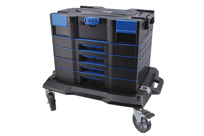 Laser Tools 9284 Premium Stackable 2 Drawer Storage System with Top Box - 50th Anniversary