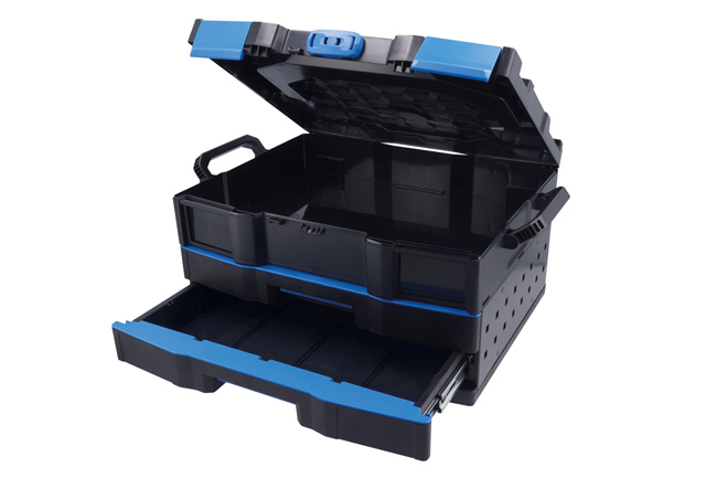 Laser Tools 9284 Premium Stackable 2 Drawer Storage System with Top Box - 50th Anniversary