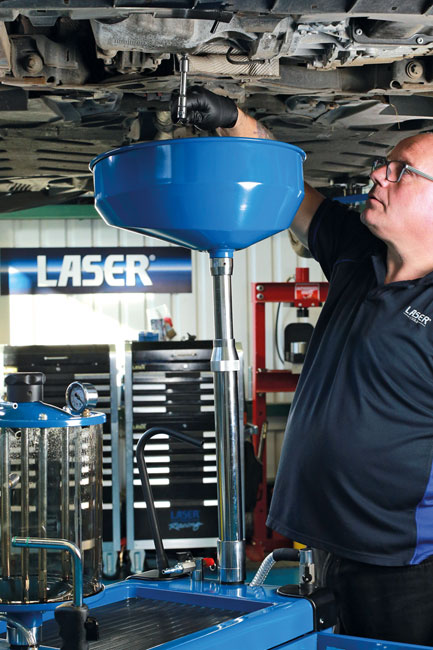 Laser Tools 9286 Oil Service Station Trolley - 70L w/o tools