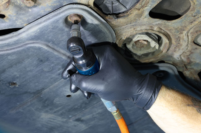 Laser Tools 9295 Mini Air Ratchet 3/8"D & 1/4" Hex Bit Driver - 50th Anniversary