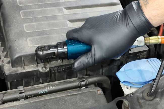 Laser Tools 9295 Mini Air Ratchet 3/8"D & 1/4" Hex Bit Driver - 50th Anniversary