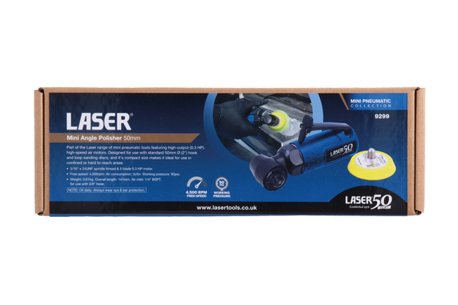 Laser Tools 9299 Mini Angle Polisher 50mm - 50th Anniversary
