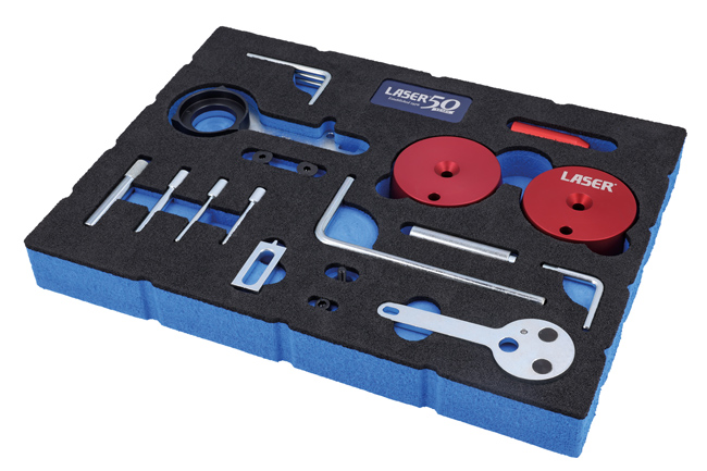 Laser Tools 9355 Engine Timing Master Kit for Ford Duratorq, EcoBlue, TDCi Diesel - 50th Anniversary