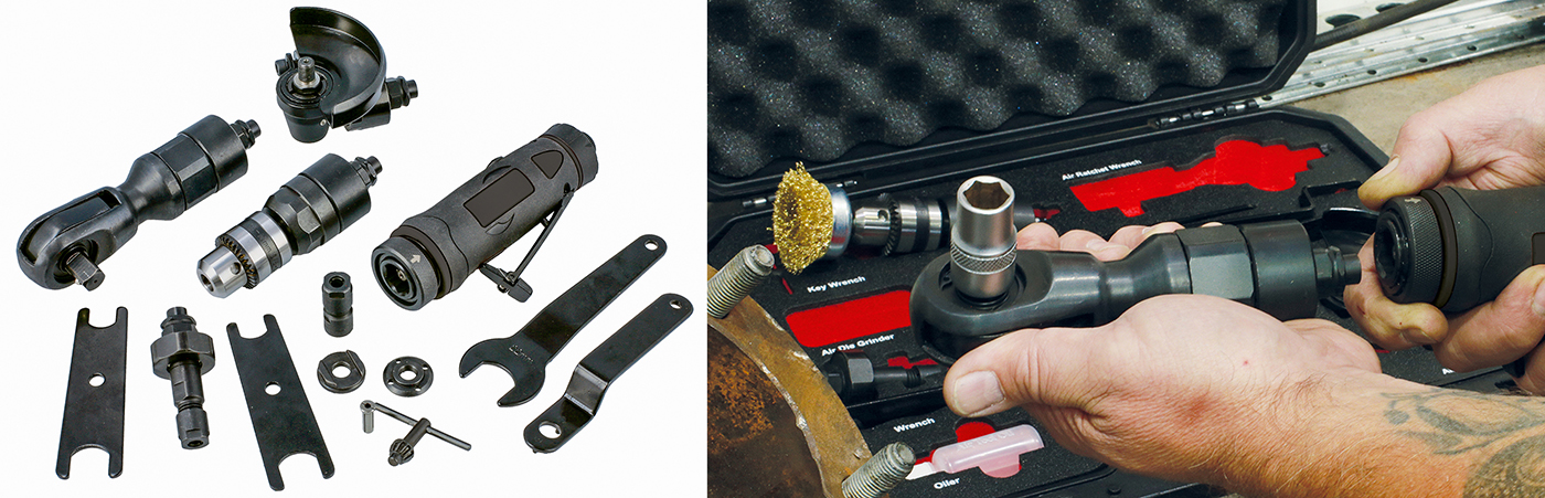 Five tools in one: powerful new air-tool kit from Laser Tools 