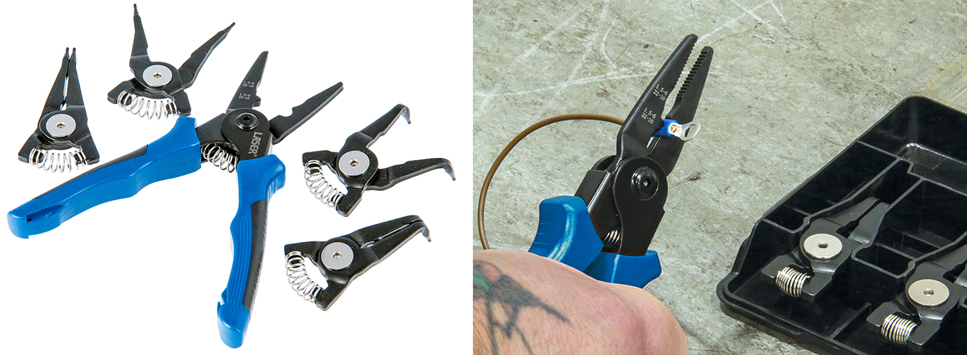 Interchangeable Circlip Plier & Crimper Set (5-in-1)