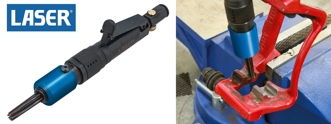 Laser Tools’ new Mini Air Needle Descaler — precision descaling for tight spaces