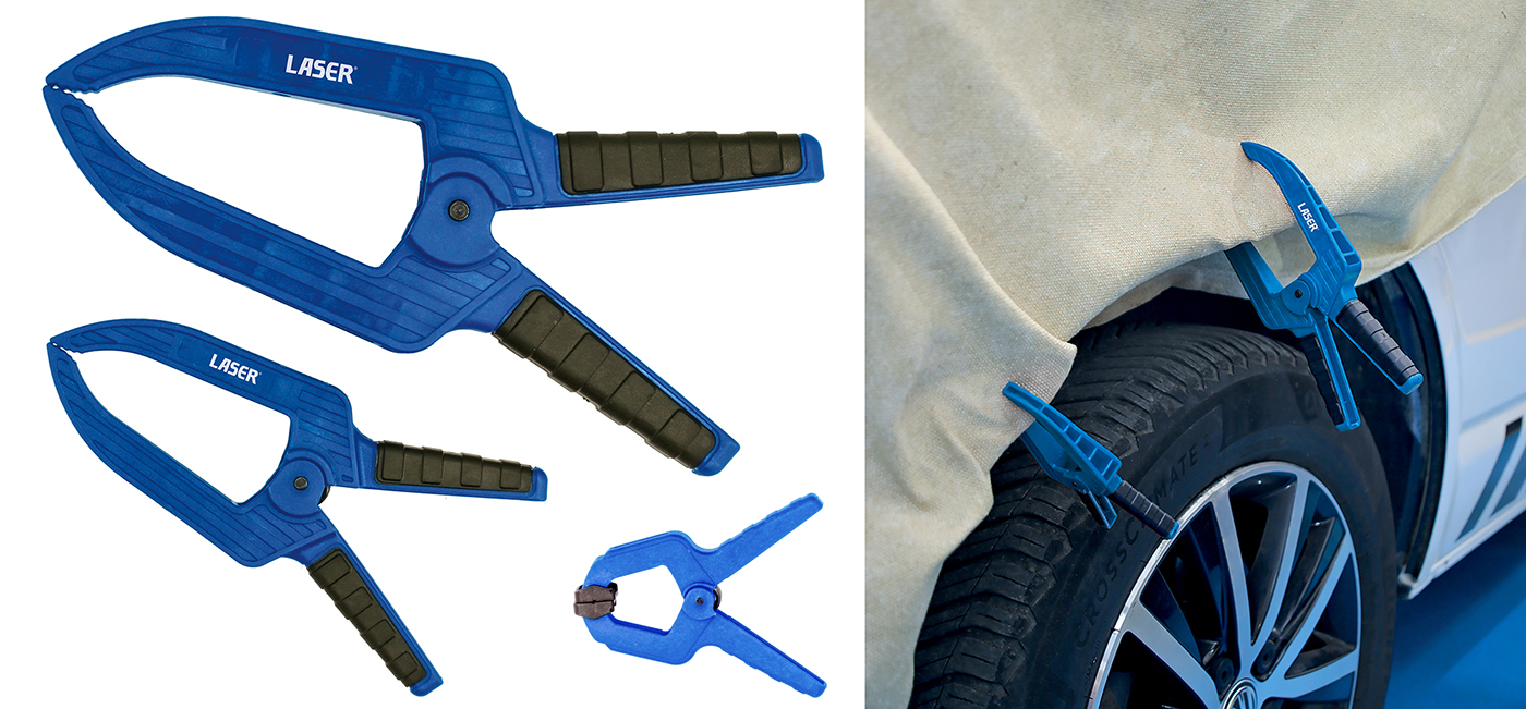 Composite spring-loaded clamp sets — secure, non-marring clamps for workshop and home 