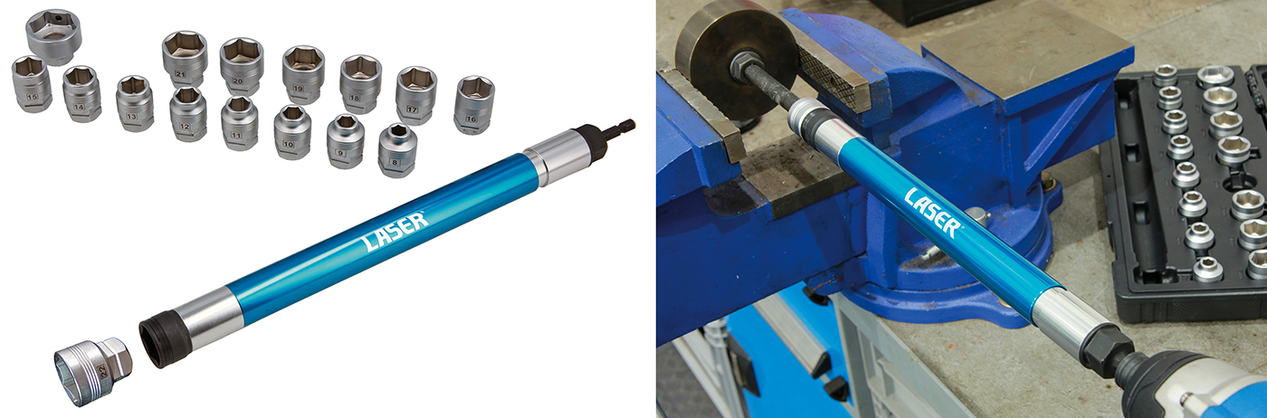 Long-reach nut driver set speeds up fastening on extended studs and threaded rods