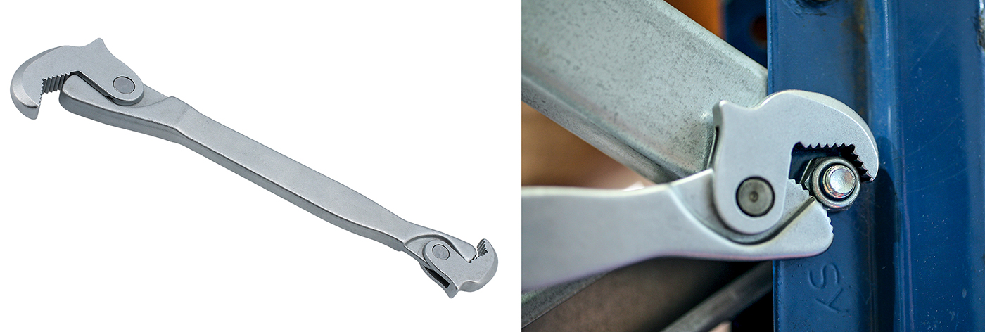 One wrench, two heads — fast, tough gripping for workshop, plumbing and DIY jobs