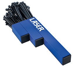 Keep your cable ties within easy reach with this magnetic cable tie holder from Laser Tools 