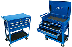 Built for the busy technician — robust new 4-drawer workshop trolley 