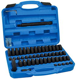 New from Laser Tools: 52-Piece Bush, Bearing & Seal Driver Set—perfect for press or impact fitment