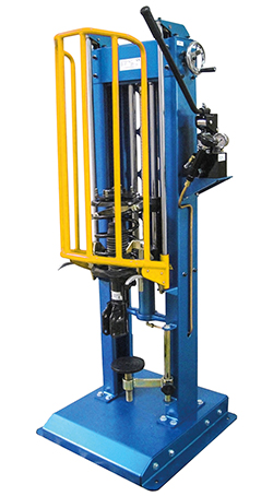 Hydraulic control for safer MacPherson strut work — new spring compressor from Laser Tools