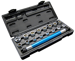 Long-reach nut driver set speeds up fastening on extended studs and threaded rods