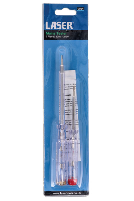 Laser Tools 0024 Mains Tester 240V 2pc