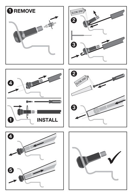 Laser Tools 5540 Tyre Valve Tool Set 3pc