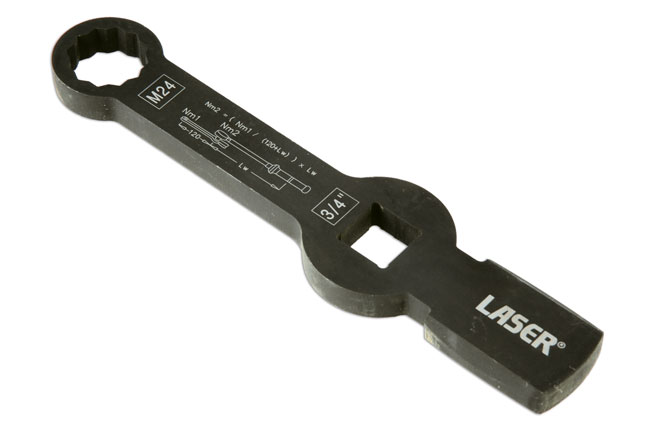 Laser Tools 62416 HGV Brake Caliper Wrench - 24mm Bi-Hex