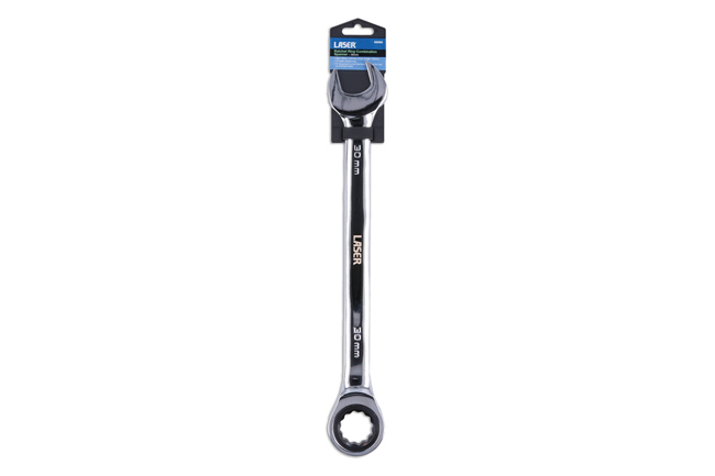 Laser Tools 62660 Ratchet Ring Combination Spanner 30mm