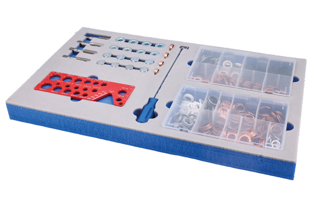 Laser Tools 62984 Sump Plug Washers & Thread Repair Kits in Foam Inlay - for 9127