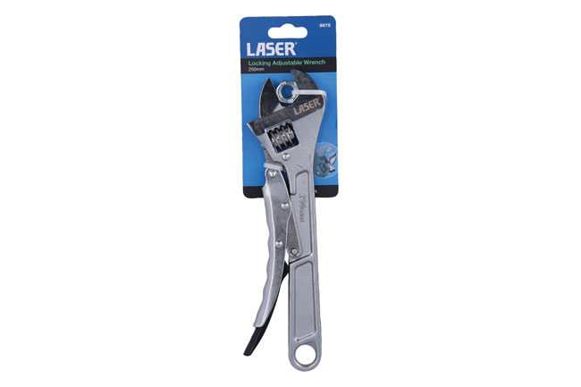 Laser Tools 8975 Locking Adjustable Wrench 250mm