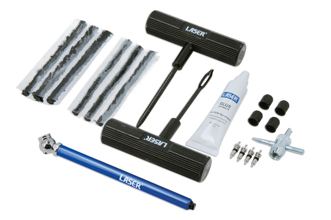 Laser Tools 9146 Emergency Tyre Repair Kit - 18pc