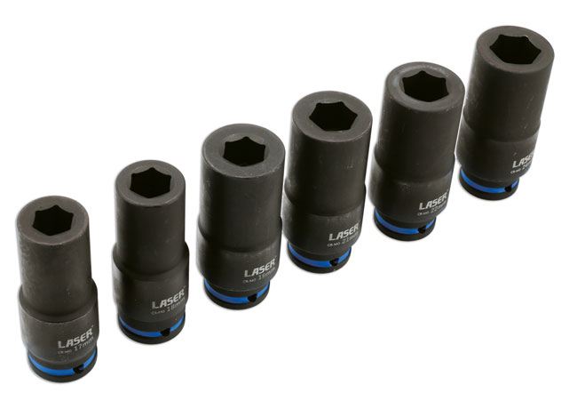 Laser Tools 9172 Weighted Socket Set 1/2"D 6pc