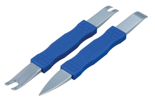 Laser Tools 9182 Double Ended Trim Clip Set - 2pc