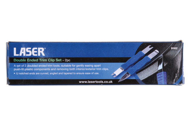 Laser Tools 9182 Double Ended Trim Clip Set - 2pc