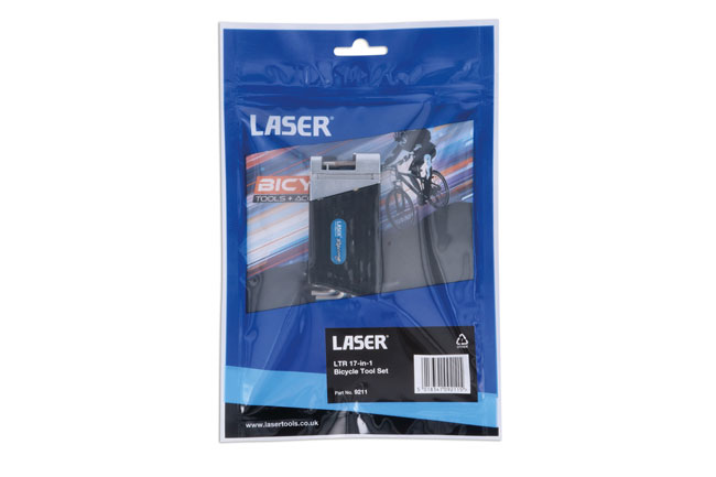 Laser Tools 9211 LTR 17-in-1 Bicycle Tool Set