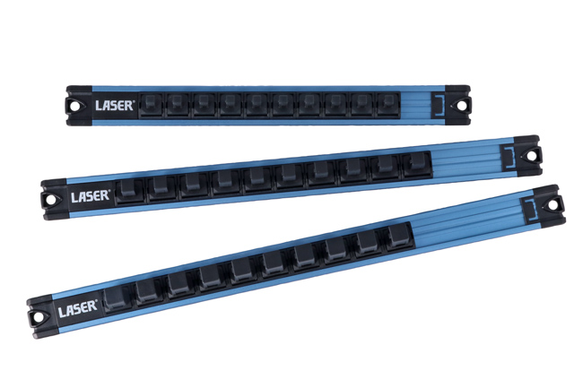 Laser Tools 9238 LocSoc Rails - Magnetic 3pc