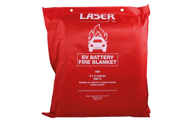 Laser Tools 9260 Fire Blanket for EV Battery 3m x 3m 550°C