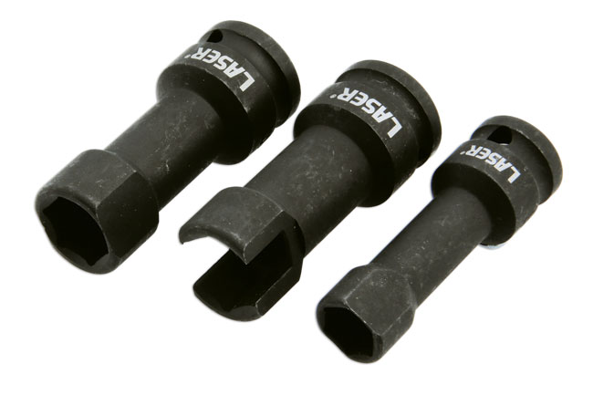 Laser Tools 9268 Deep Sockets for Strut Channel 1/2"D - 3pc