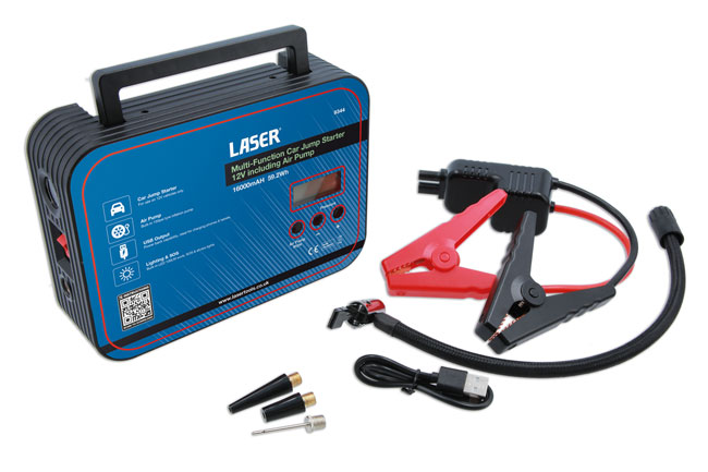 Laser Tools 9344 Multi-Function Car Jump Starter 12V including Air Pump