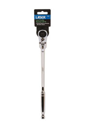 7065 Low Profile Flexi-Head Ratchet with Cranked Handle 3/8"D