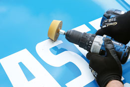 Laser Tools 9276 Stripe Off Eraser Pad Set with Drill Adaptor - Cone Shaped